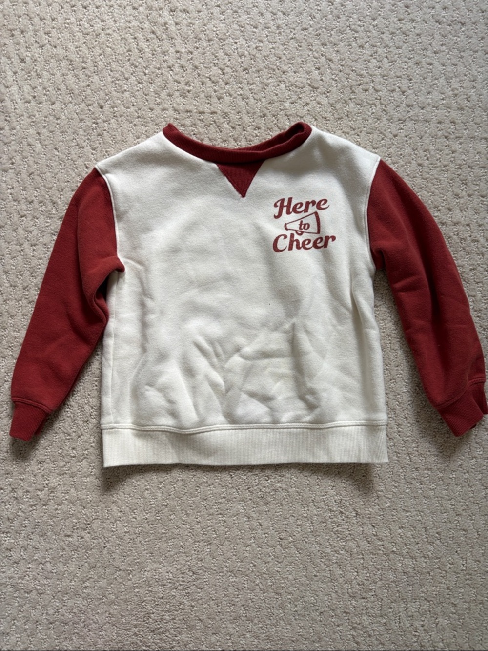 Here to Cheer Toddler Sweatshirt, Size 4T